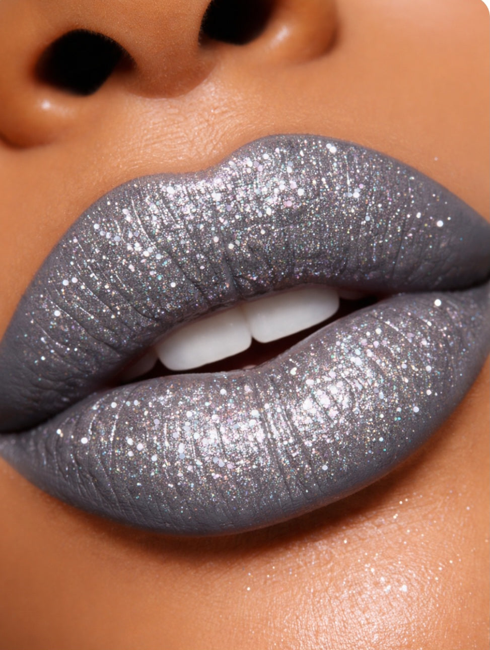 Guava Grey Glam Glitter